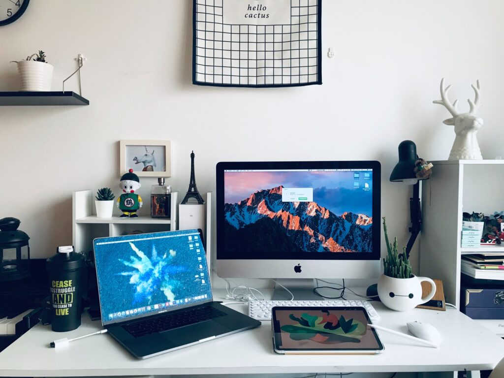 A dedicated workspace is really beneficial to avoid the blues when working from home