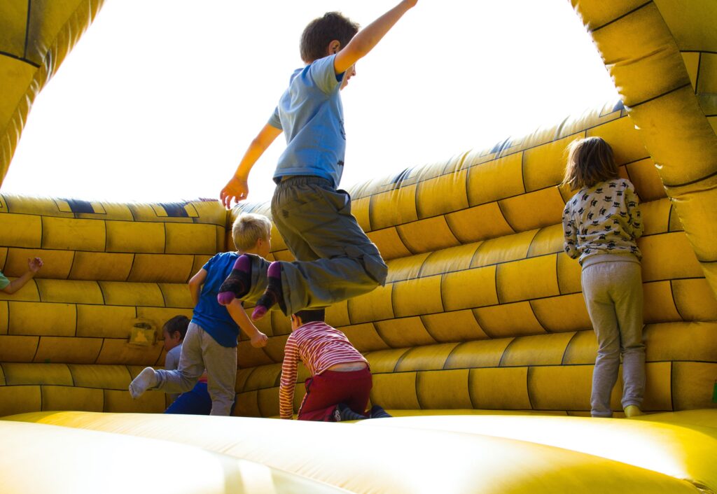 Want to feel like a kid again? Invite you coworkers over for a bouncy workday