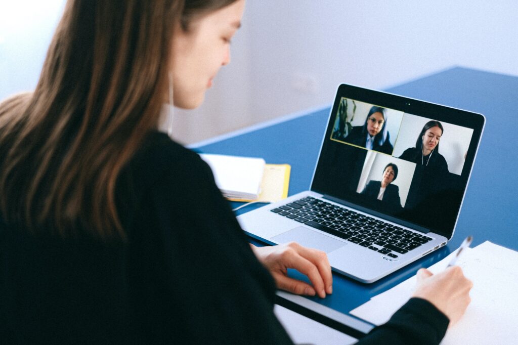 A video meeting is an excellent way to look busy when working from home