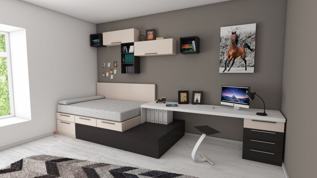 Multi purpose furniture can help you maximize the space of your home office